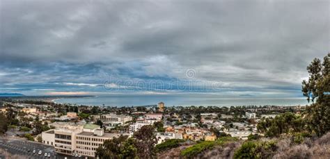 Coastal City of Ventura in Path of Tropical Weather. Stock Image ...