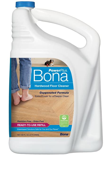 Bona PowerPlus Hardwood Floor Cleaner Refill 160oz - Walmart.com