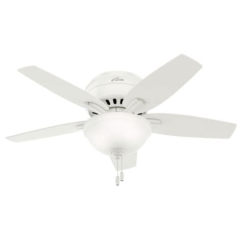 Hunter 42" Newsome Fresh White Ceiling Fan with Light Kit and Pull Chain - Walmart.com - Walmart.com