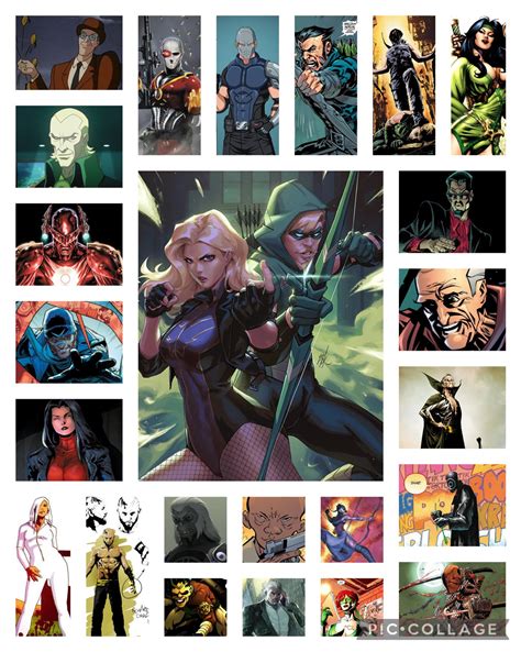 Green Arrow Villains Collage (DC Comics) by nakuuro on DeviantArt