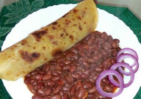 Chapati and beans Recipe by Carnice Dianne - Cookpad