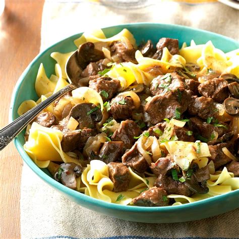 Slow-Cooker Beef Tips Burgundy Recipe | Taste of Home