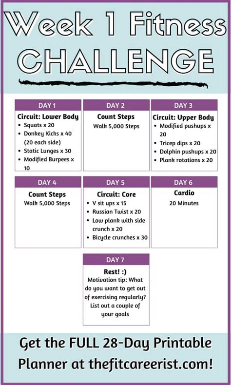 30-Day Fitness Challenge Ideas to Boost Your Motivation to Exercise | Workout challenge, 30 day ...