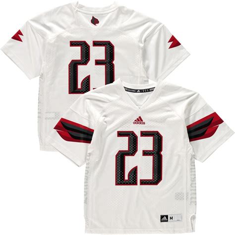 Youth adidas 23 White Louisville Cardinals Event Football Jersey