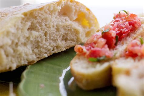 Easy Ciabatta Bread Recipe with Garlic and Basil Bruschetta - Serving Realness