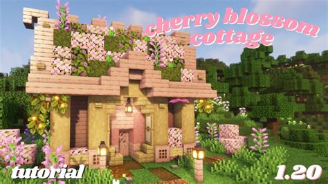 Easy Cute 1.20 Minecraft Cherry Blossom House - YouTube