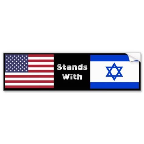 America Stands With Israel | Bumper stickers, Bumpers, Israeli flag