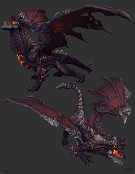 ArtStation - Deathwing, Andrew Kinabrew | Legendary dragons, World of warcraft wallpaper, Dragon ...