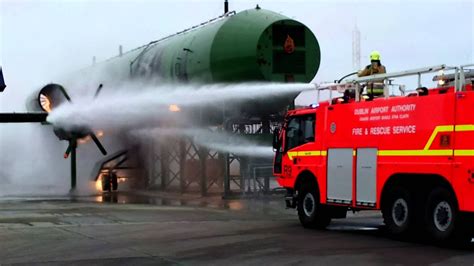 Dublin Airport Fire & Rescue - Aircraft Fire Simulation ... Full HD - YouTube