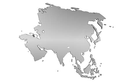 Blank Asia Map