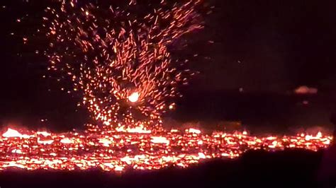 MASSIVE LAVA TORNADOES 💥 ICELAND VOLCANO - YouTube