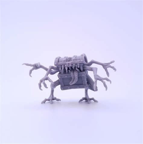 3D Printable Mimic Chest by Galaad Miniatures