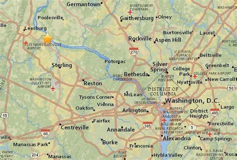 Map Of Northern Virginia Area | Virginia Map