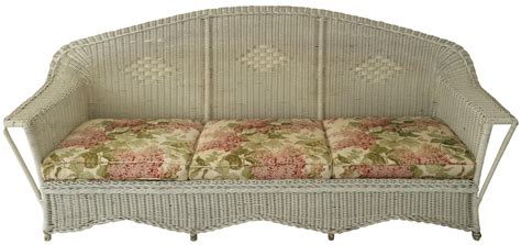 Antique Diamond Wicker Sofa | Chairish