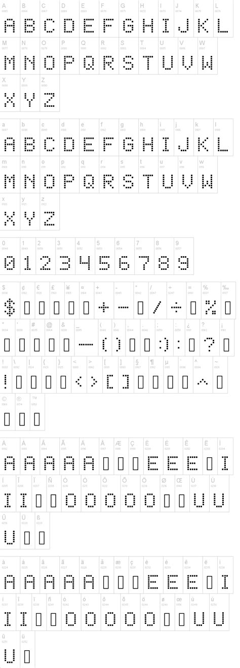 Square Dot-Matrix Font | dafont.com