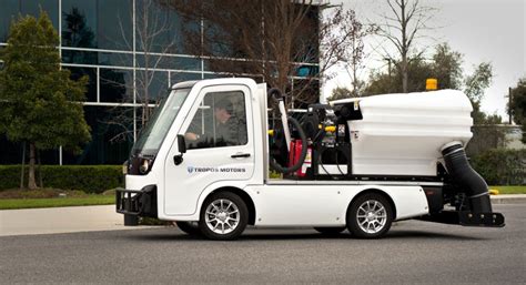 Tropos Motors Debuts New Street Sweeper Electric Compact Utility ...