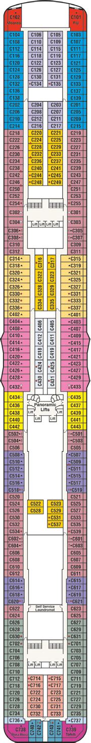 Majestic Princess Deck plan & cabin plan from 07/12/2016 before 24/02/2018