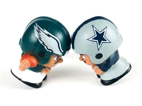 Eagles Vs Cowboys Rivalry, Li`l Teammates Style Editorial Stock Photo ...