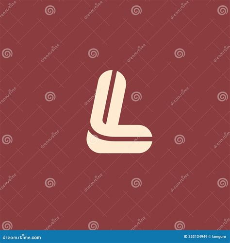 Letter L Logo Vector Template. Abstract Flat Icon Symbol Logotype in Minimal Style Stock Vector ...