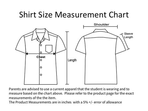 Uniform Size Measurement Chart – Chop Kong Chong