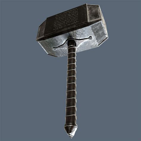 Thor's Hammer - 3D Model by Obi