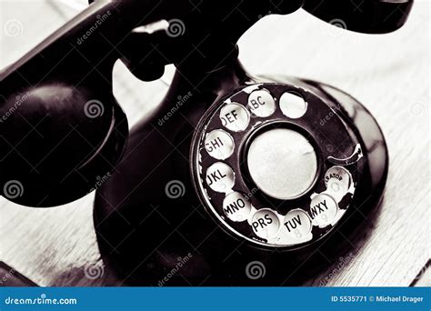 Vintage Rotary Dial Phone stock image. Image of telecommunications - 5535771