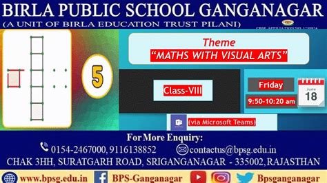 Summer Break Bonanza Mathematics Events (Class VIII) (June 19, 2021)