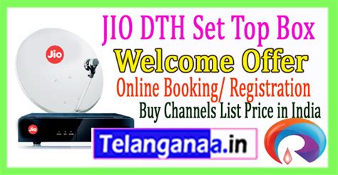 Reliance Jio DTH Set Top Box Plans Launch Date Welcome Offer