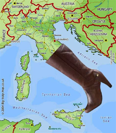 Map Italy Boot – Get Map Update