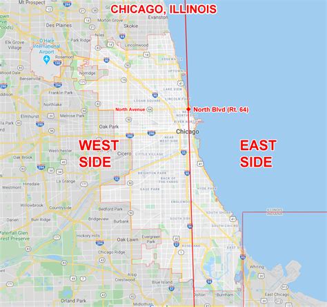 West Side Of Chicago Map - Map