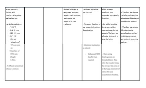 Nursing Care Plan Of Asthma