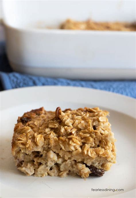 Gluten Free Baked Oatmeal - Fearless Dining