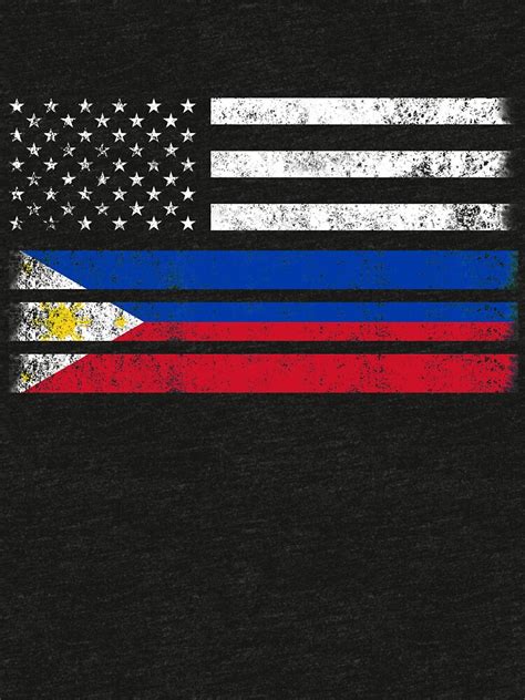 "Filipino American Flag - USA Philippines Shirt" T-shirt by ozziwar ...