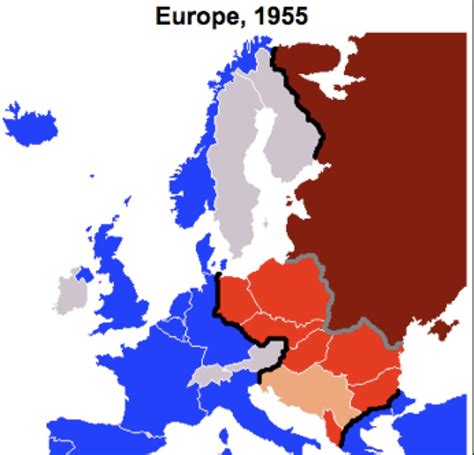 Cold War Europe Map