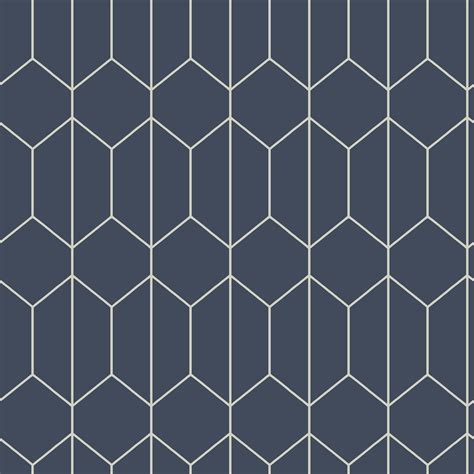 Navy Blue Geometric Wallpaper