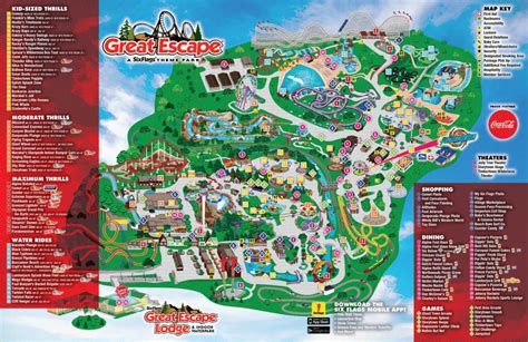 six flags great escape & Hurricane harbor map - Lake George Adirondack ...