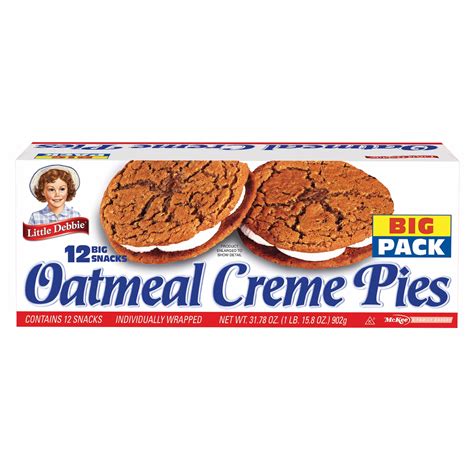 Little Debbie Oatmeal Creme Pies, 12 pk./31.78 oz. - Walmart.com