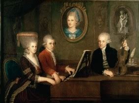 Original Mozarthaus Shop: Poster: Painting of Mozart's family