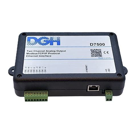 D7500 Series Modbus TCP/IP Ethernet Analog Output Modules - Jewell ...