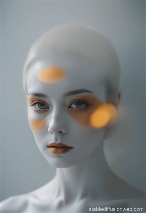 Minimalist Ethereal Portraits in Saffron Hues | Stable Diffusion Online
