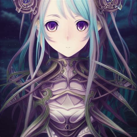 Anime Girl Sword Art Online Fine Art Graphic · Creative Fabrica