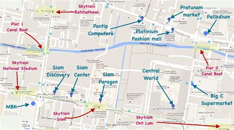 Bangkok Night Market Map