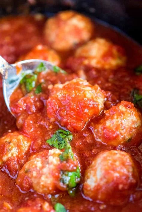 Slow Cooker Chicken Meatballs Recipe