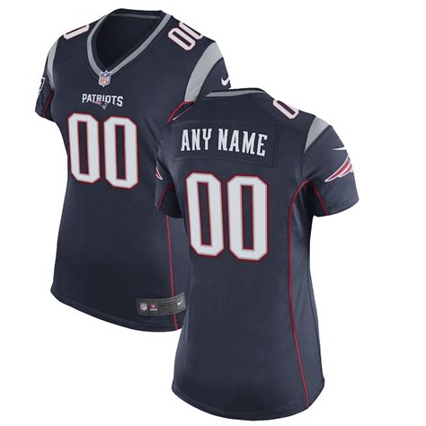 Women's New England Patriots Nike Navy Blue Custom Game Jersey