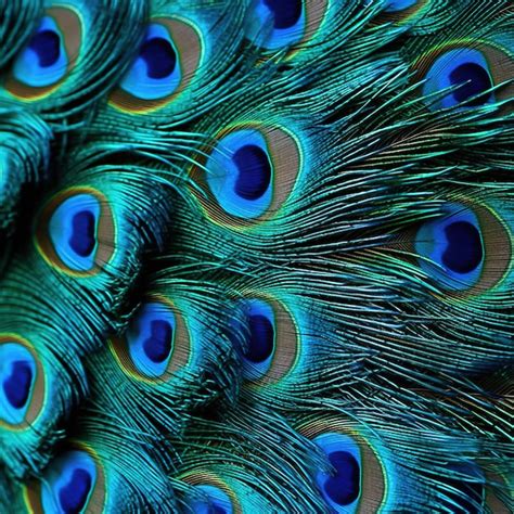 Premium AI Image | peacock feathers pattern