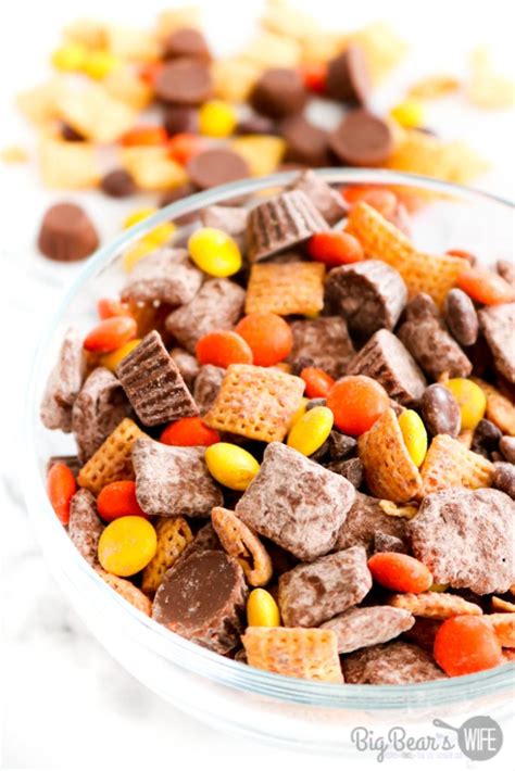 Easy Chocolate Peanut Butter Chex Mix - Big Bear's Wife