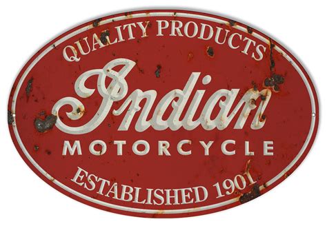 Indian Motorcycle 1901 Series Vintage Metal Sign 11x18 | Indian motorcycle, Vintage indian ...