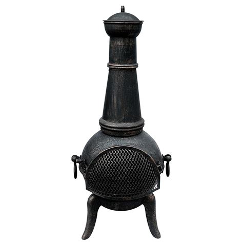 Steel/Cast Iron Chiminea Patio Heater Fire Pit - Garden Chiminea - £59.99 : Oypla - Stocking the ...