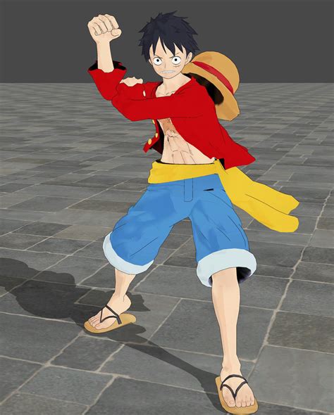 Luffy pose by TheForgottenSaint47 on DeviantArt