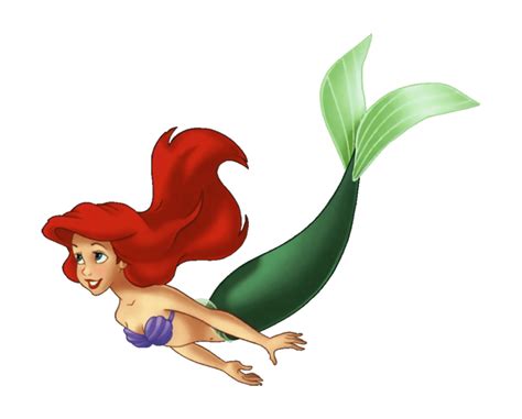 Disney Little Mermaid At Ariel The Little Mermaid Swimming 28118010 PNG